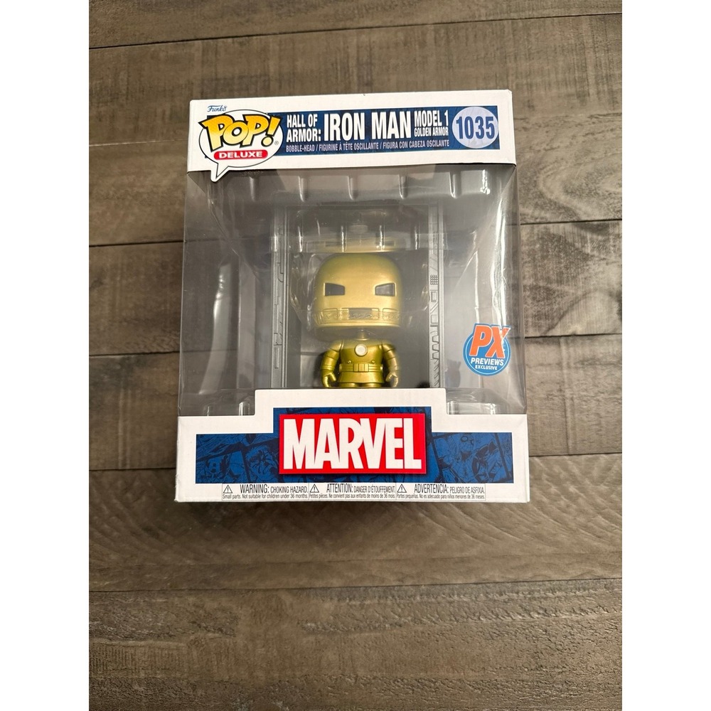 NWT Funko Pop Deluxe Hall of Armor: Iron Man Model 1 Golden Armor‎ 1035